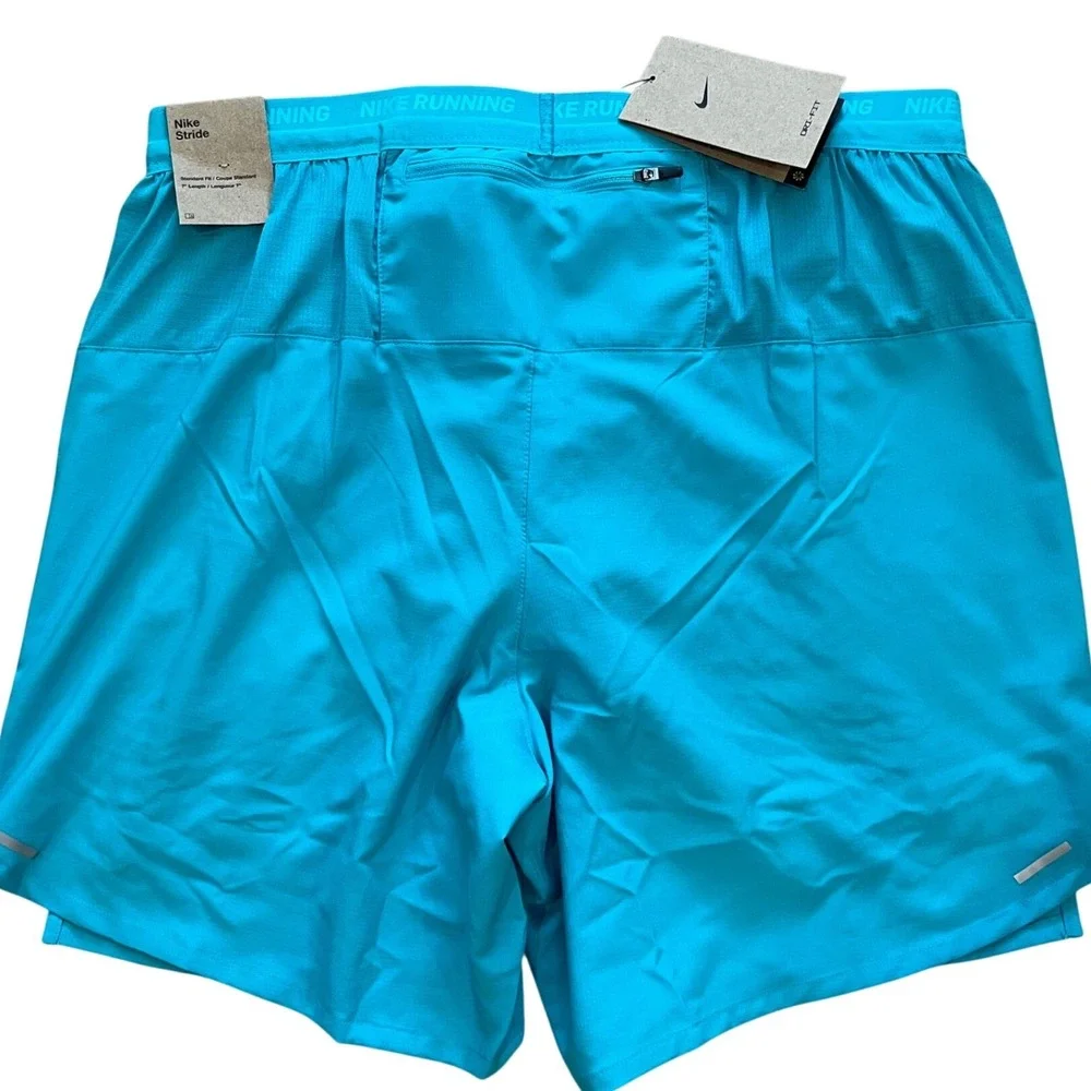 Nike Stride Dri-FIT 7 Inch Running Shorts Mens Large Baltic‎ Blue DM4759-345 NWT